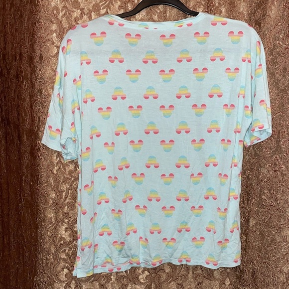 Disney T-Shirt with Rainbow Mickey Mouse Print. Size Small. - Picture 2 of 5